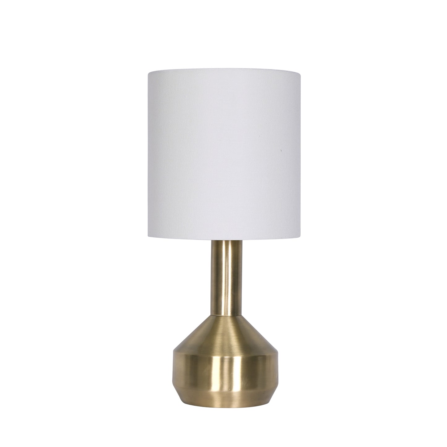 24 Inch Set of 2 Modern Table Lamps with Polyester Shade Bronze Metal Base