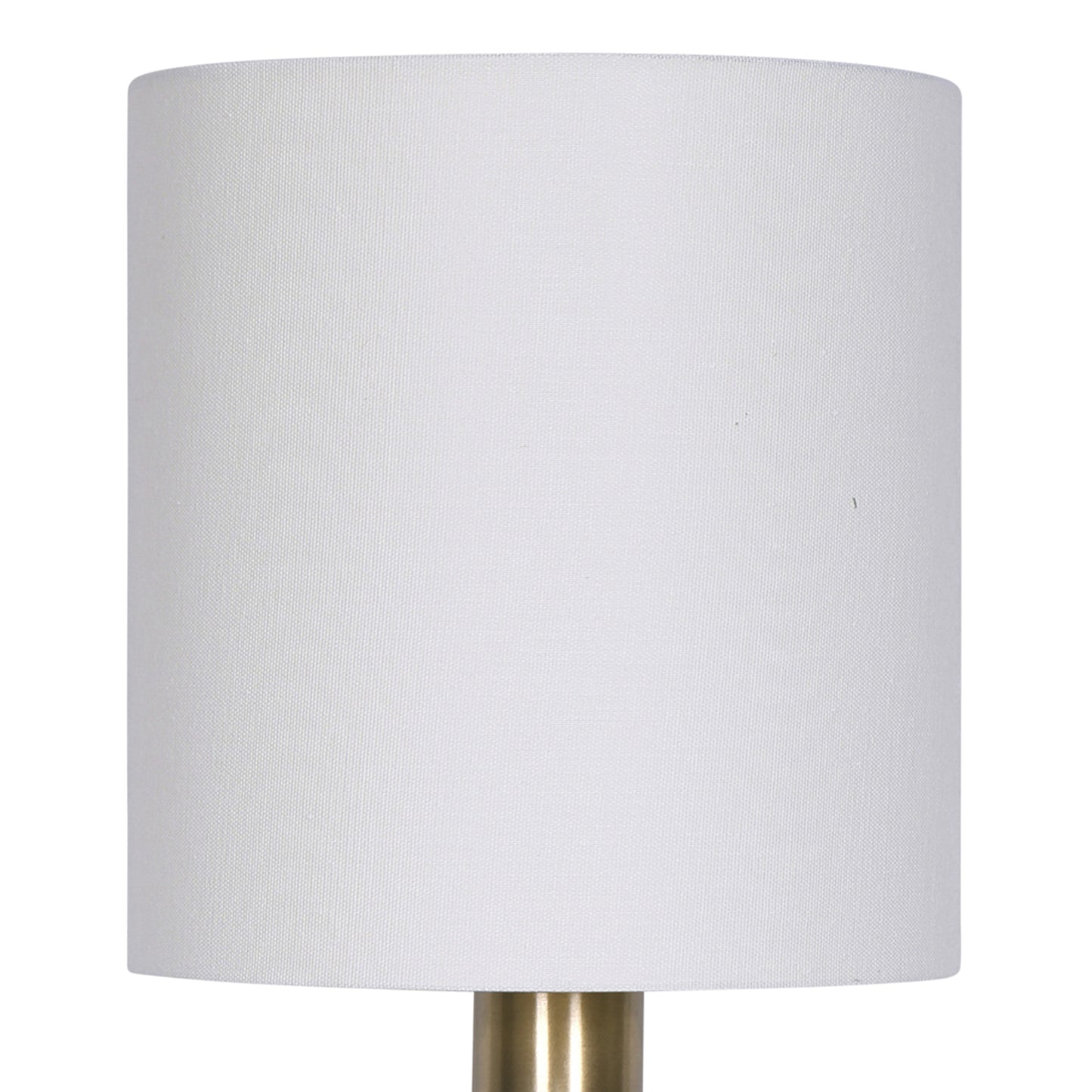 24 Inch Set of 2 Modern Table Lamps with Polyester Shade Bronze Metal Base