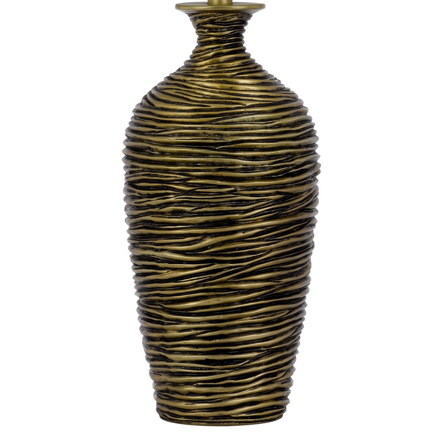 29 Inch Table Lamp Vase Style Set of 2 White Drum Shade Antique Bronze