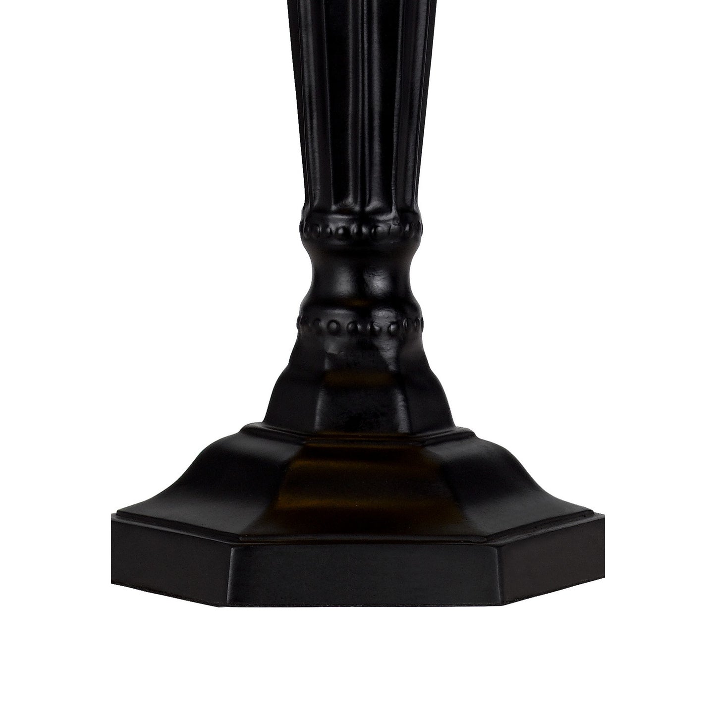 Eli 24 Inch Table Lamp Hexagonal Tiffany Style Shade Dual Lights Bronze