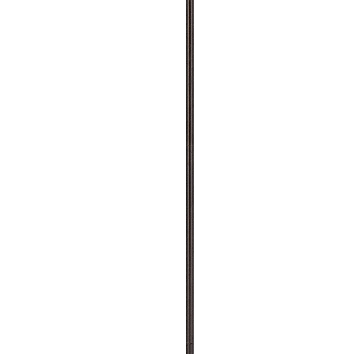 Cyan 65 Inch Adjustable Metal Arc Floor Lamp White Mica Shade Dark Bronze