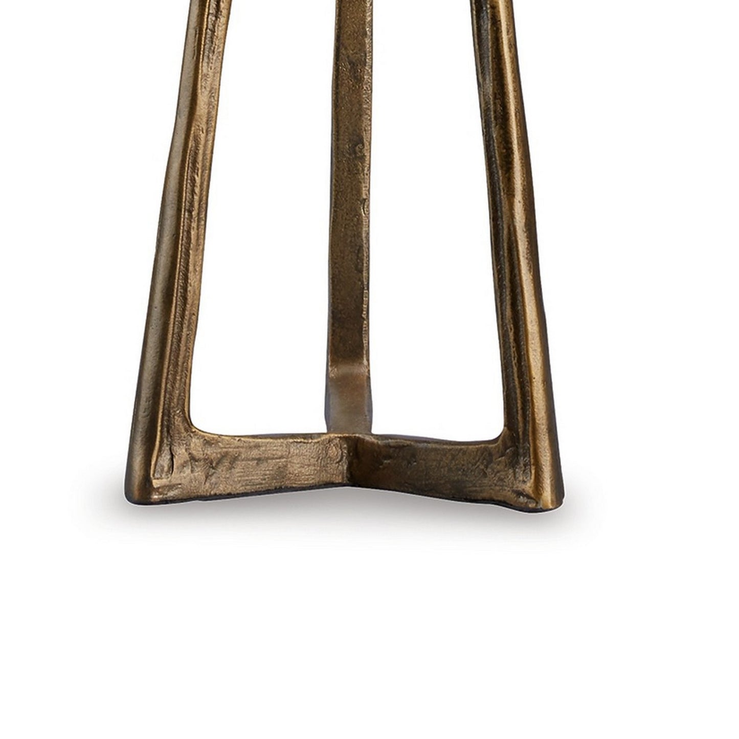 Nila 35 Inch Table Lamp Antique Brass Metal 3 Way Switch Drum Shade