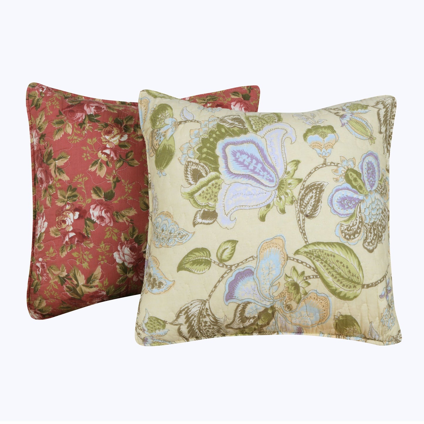 Eiger Fabric Decorative Pillow With Floral Prints Set Of 2