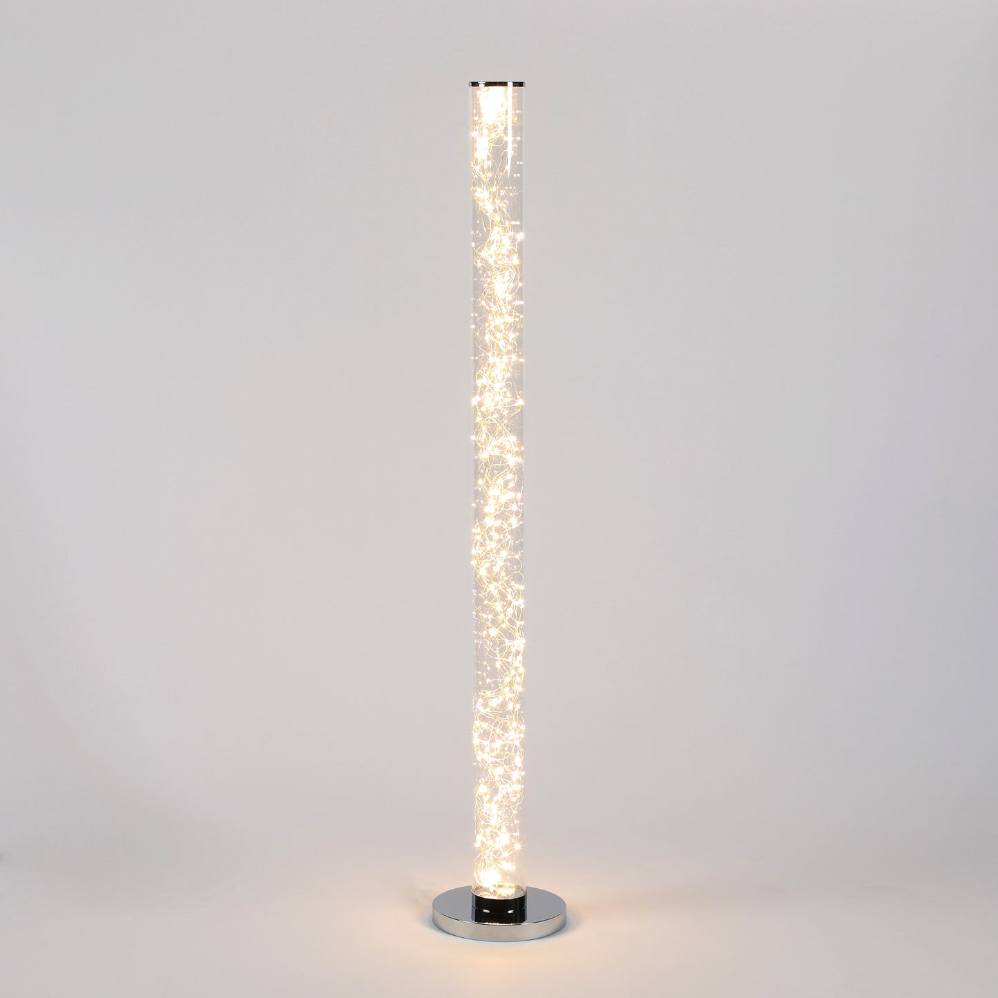 49" In 12V Exposed Rope Led Minari Clear Column Floor Lamp 360pcs