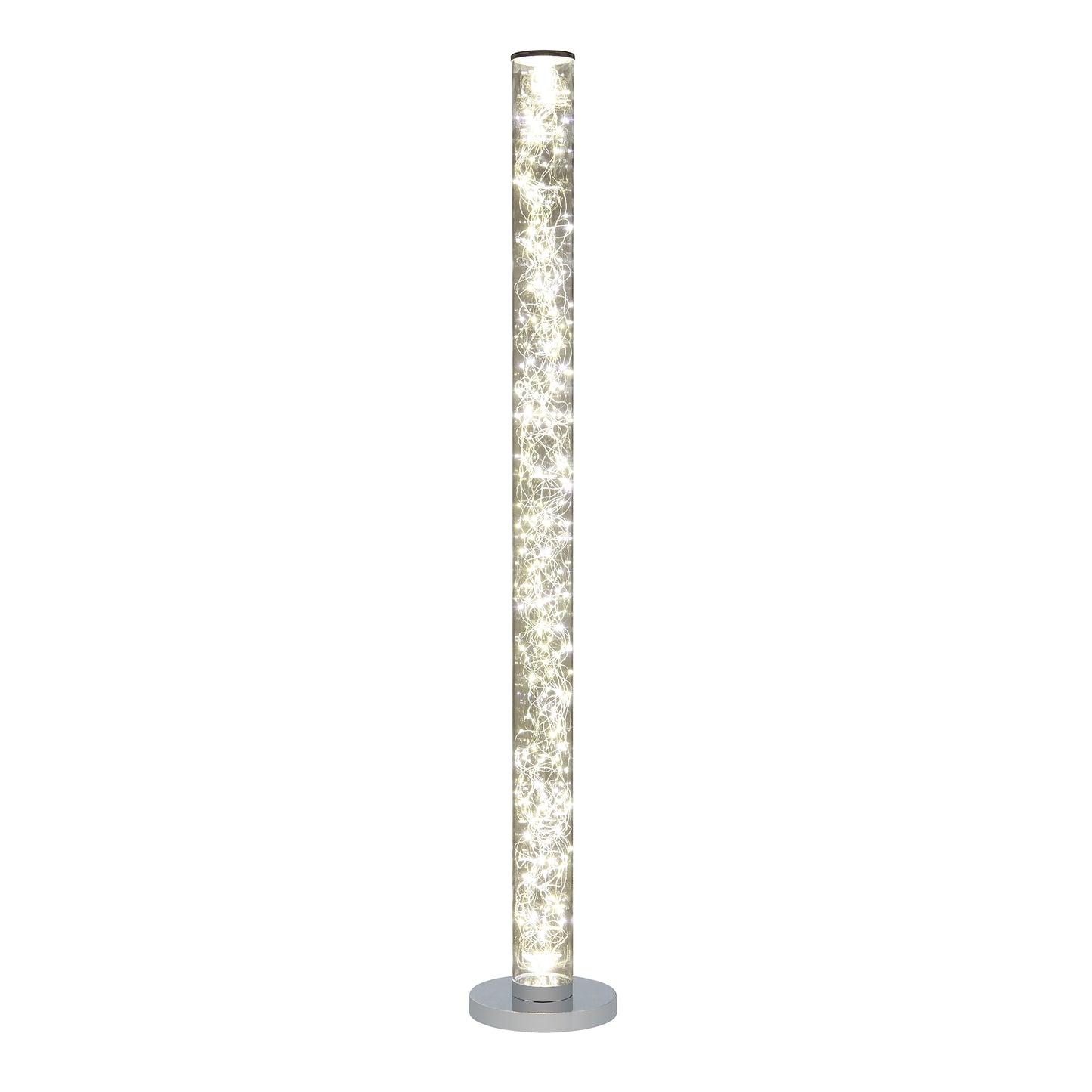49" In 12V Exposed Rope Led Minari Clear Column Floor Lamp 360pcs