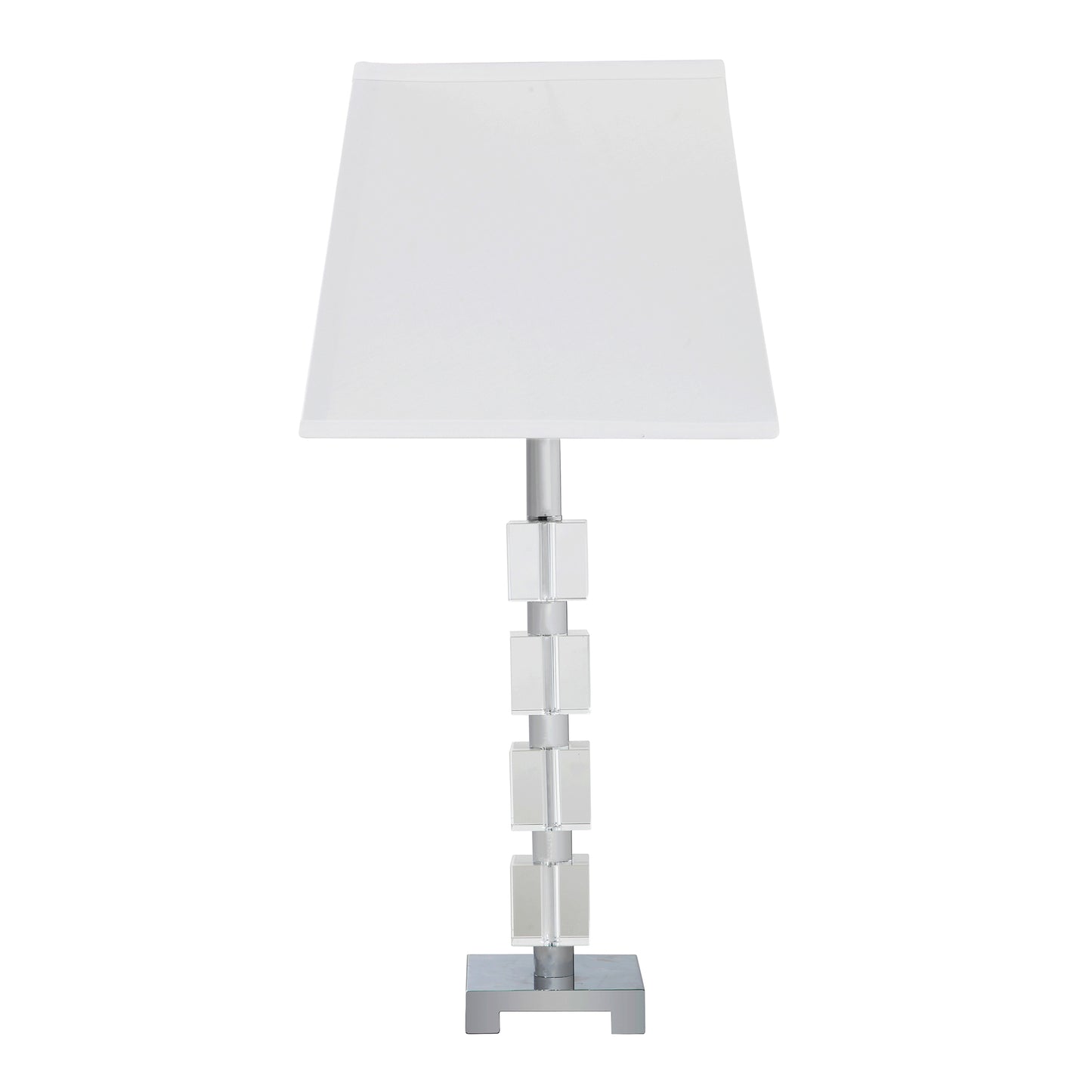 25" In Wendi Glam Crystal Cube Ice Table Lamp
