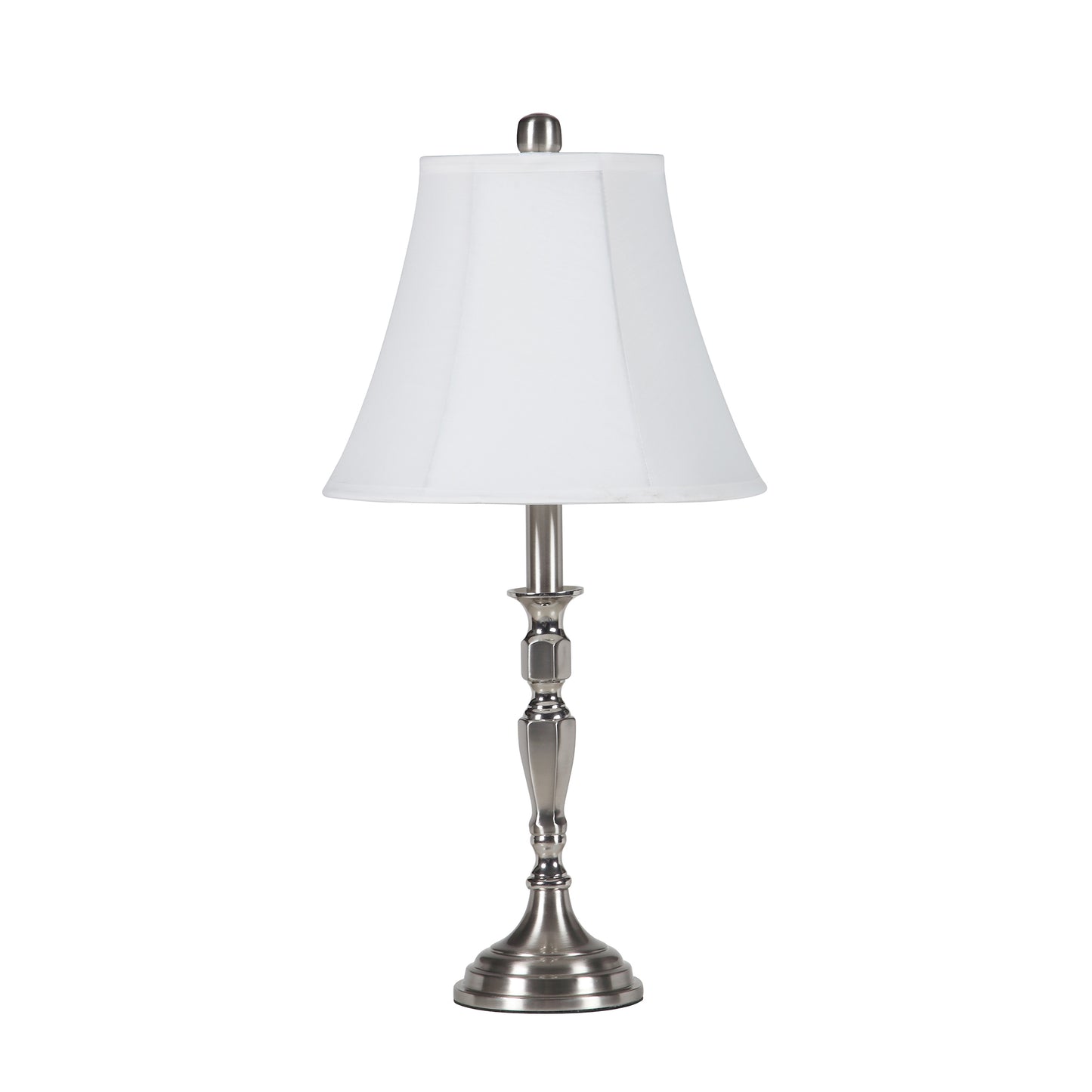 24.5" In Serge Satin Nickel Metal Table Lamp