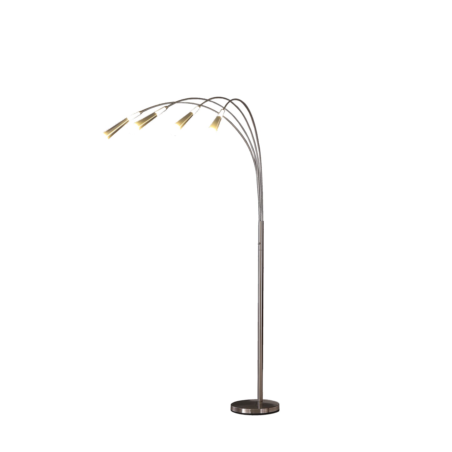 72" Kiery 4 Arm Aluminum Led Arc Floor Lamp