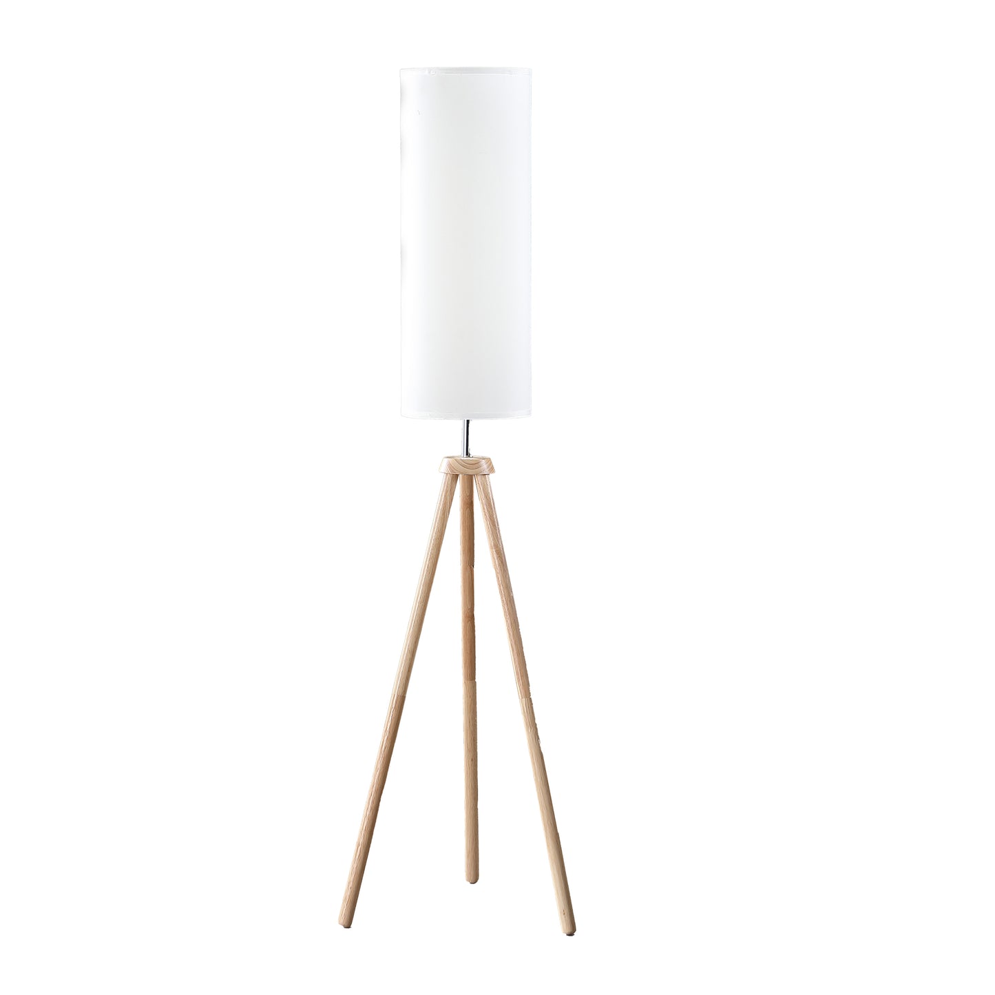 58.5" In Lauren Modern Natural Tripod Floor Lamp