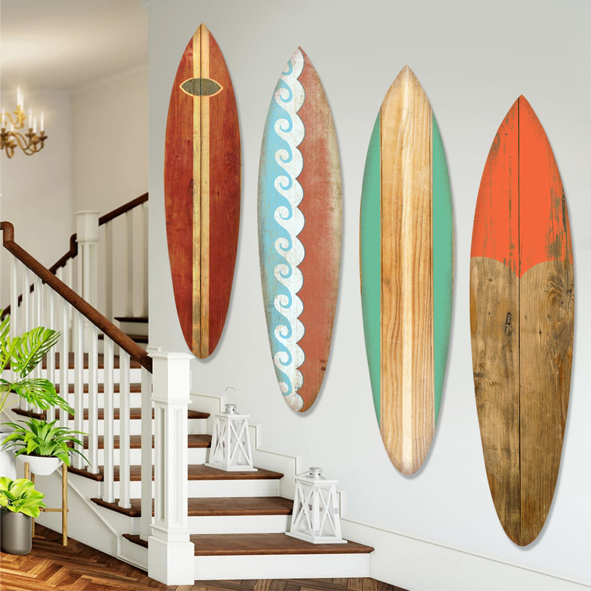 Screen Gems Surf On Surfboard Wall Art
