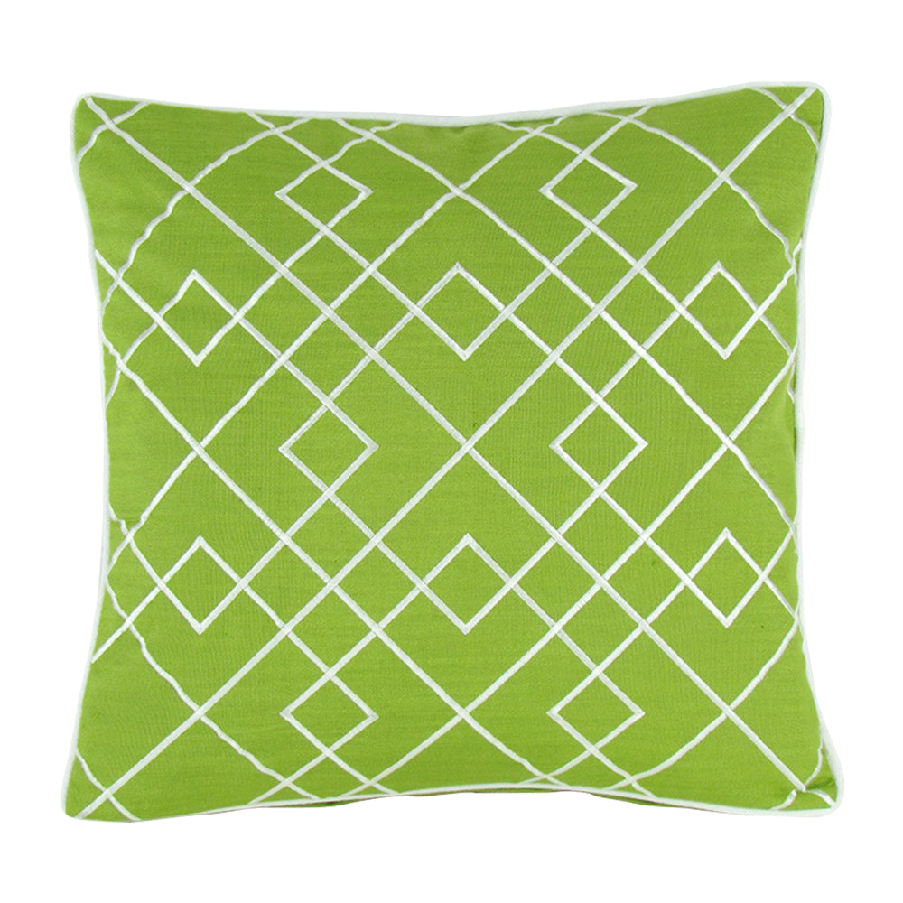 Embroidered Design Decorative Pillow 17"X17"-zoom-1