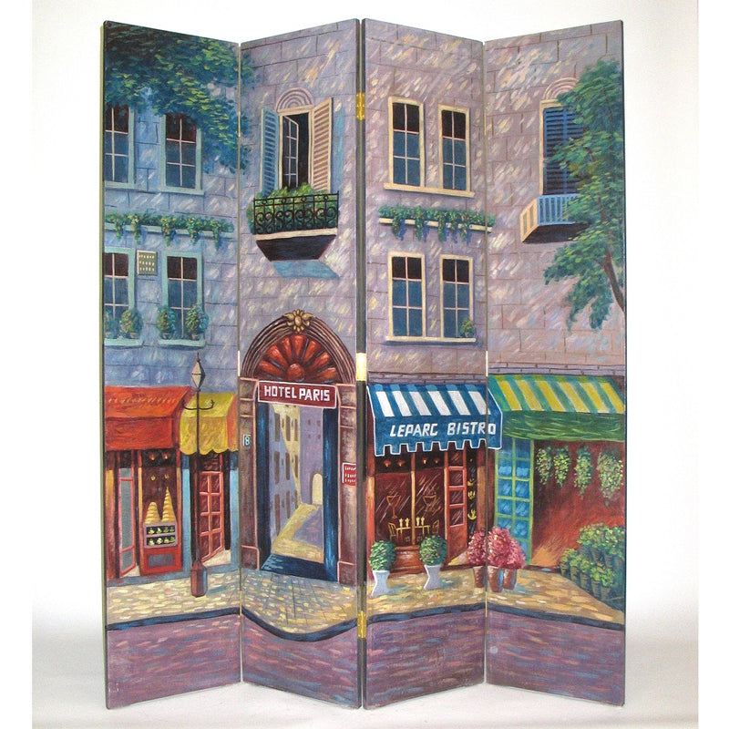 Hand Painted The Alley Room Divider-zoom-