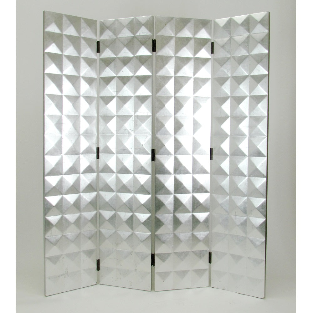 Hand Painted Silver Star Room Divider-zoom-1