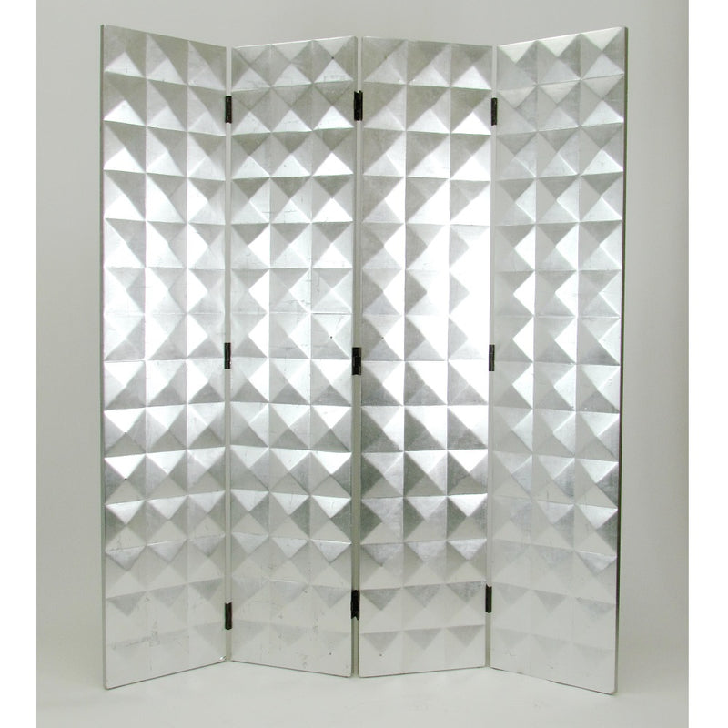 Hand Painted Silver Star Room Divider-zoom-