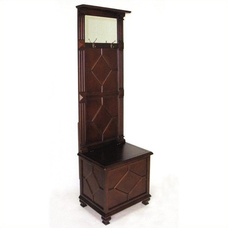 Simpatico Hall Tree Brown-zoom-