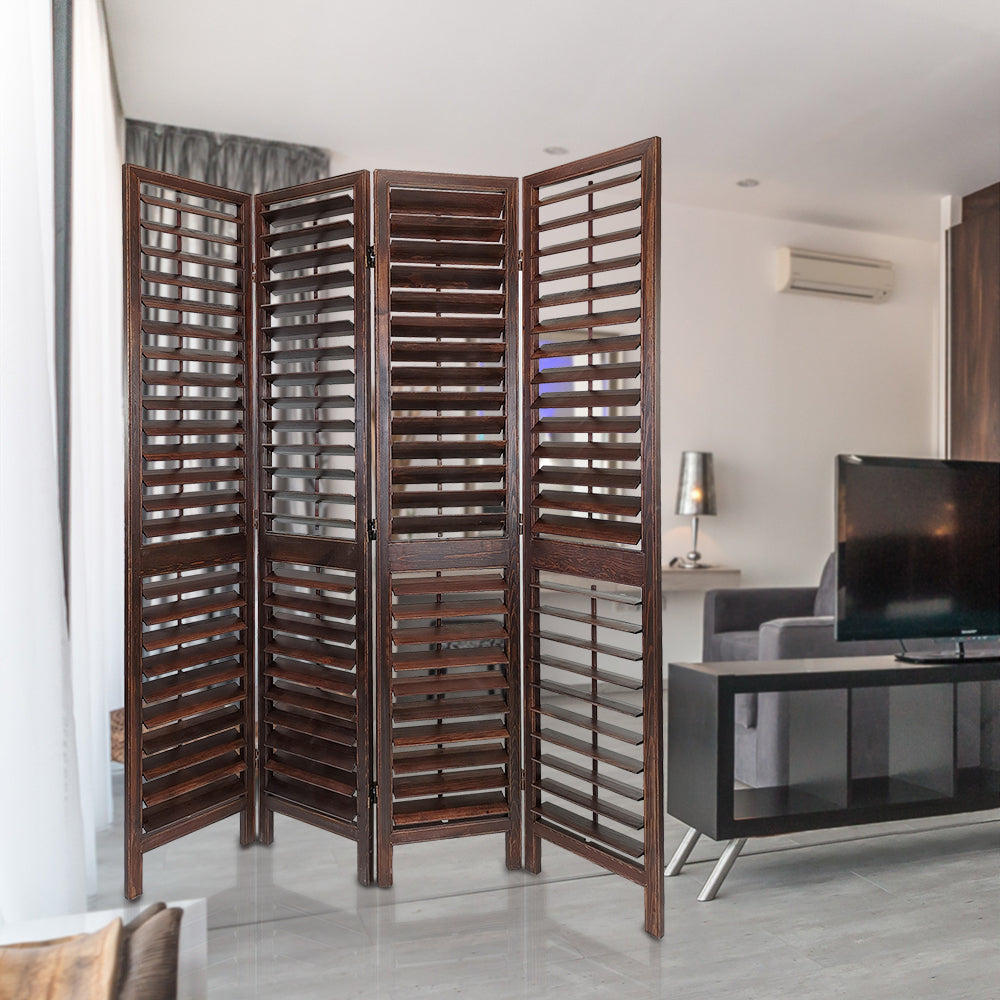 Brown Venetian Room Divider-zoom-1