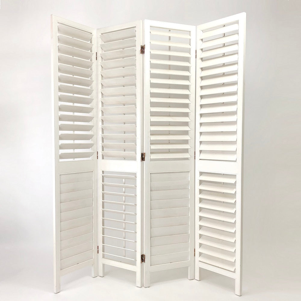 Venetian White Room Divider