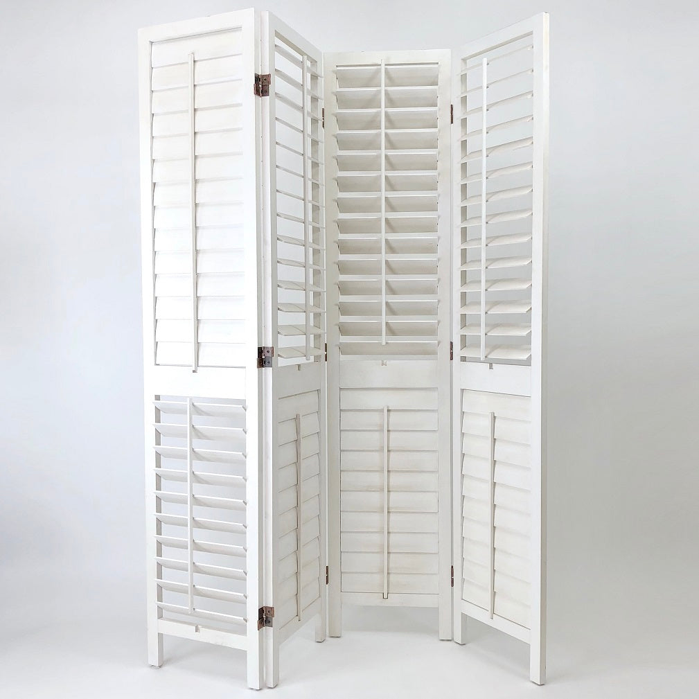 Venetian White Room Divider