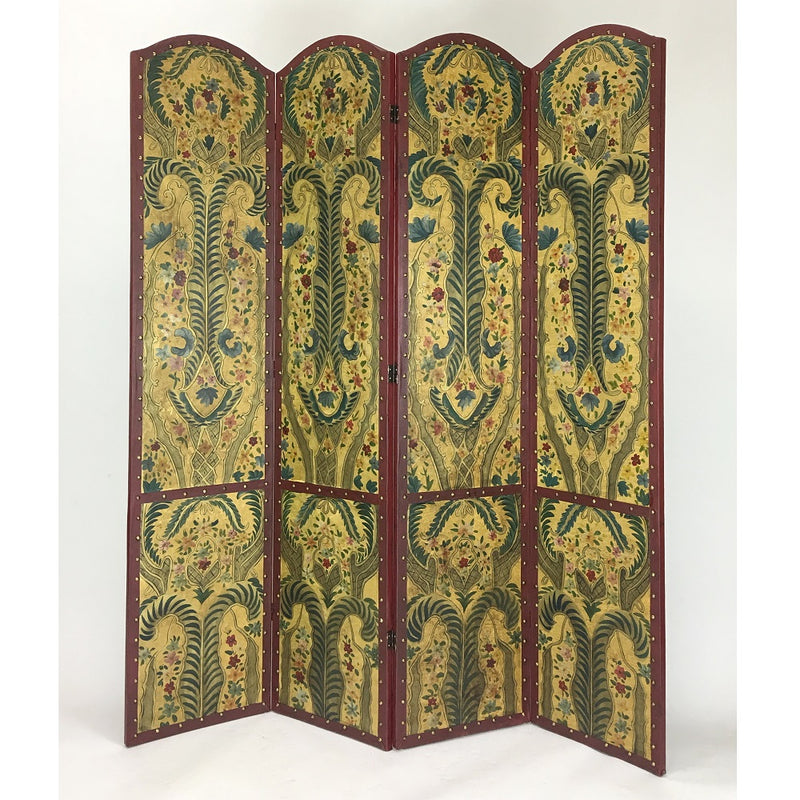 Hand Painted Double Side Room Divider Gold-zoom-