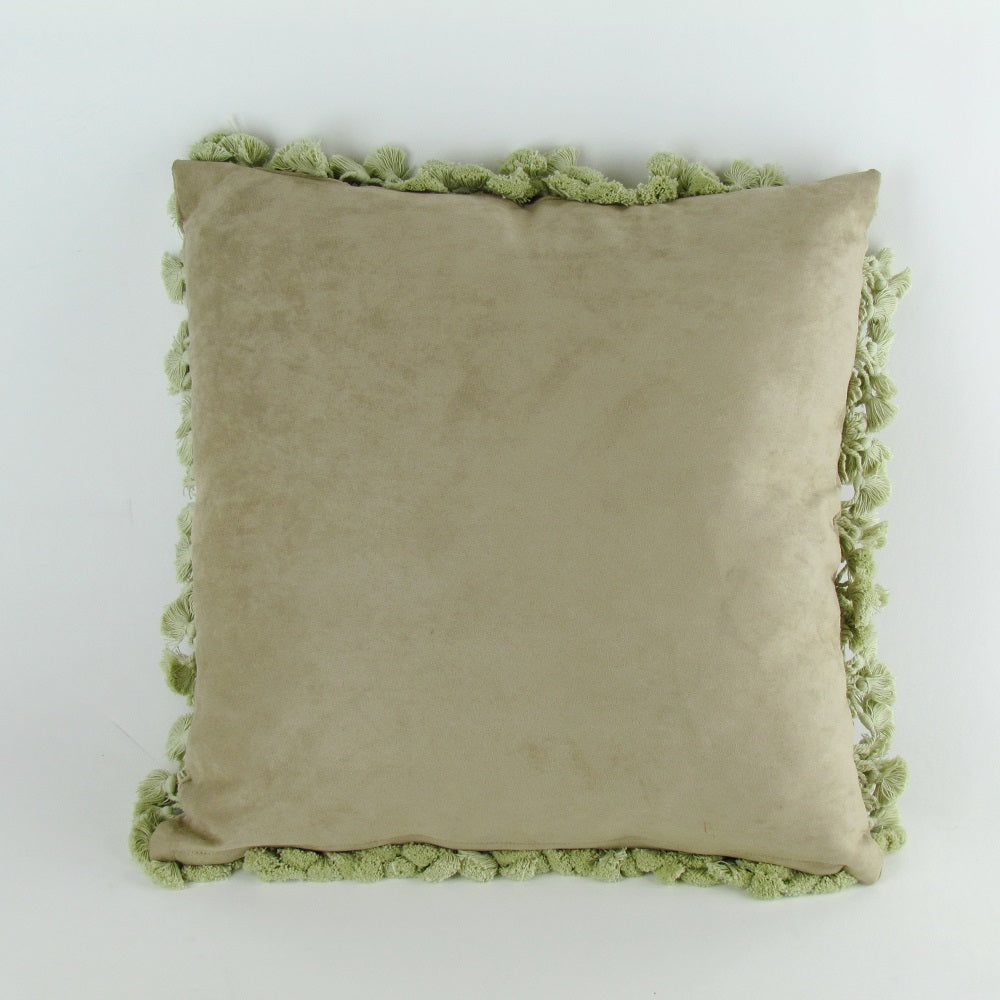 Hand Stiched Pink Flower Needle Point Pillow Needle Point Pillow-zoom-1