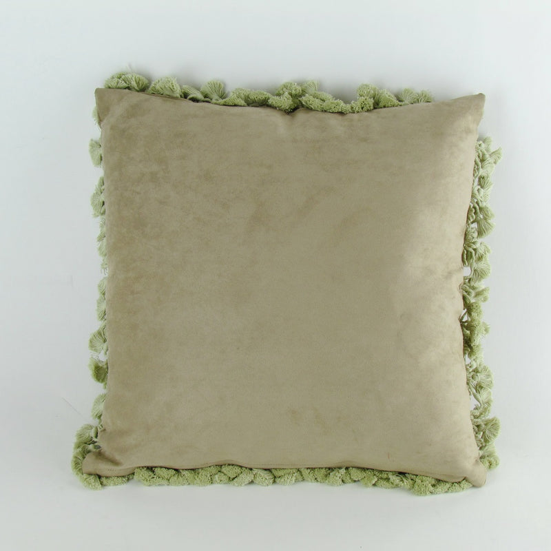 Hand Stiched Pink Flower Needle Point Pillow Needle Point Pillow-zoom-