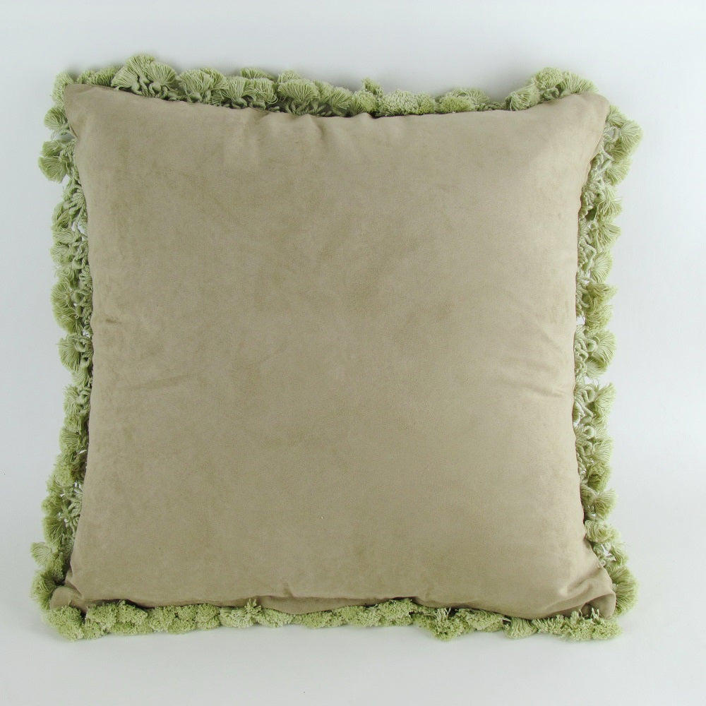 Hand Stiched Flower Needle Point Pillow Needle Point Pillow-zoom-1