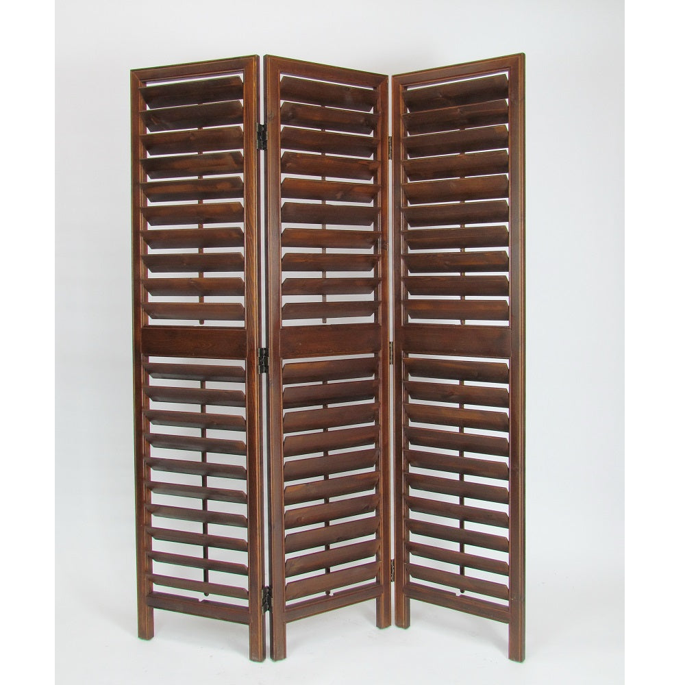 Low Venetian Room Divider Brown