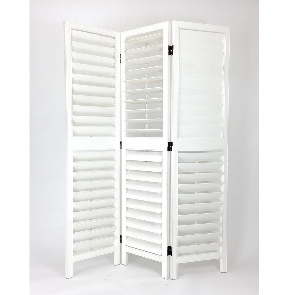 Low Venetian Room Divider White