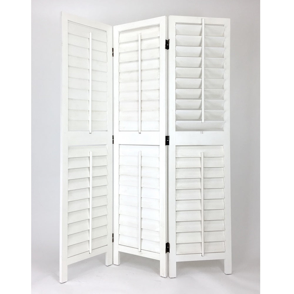 Low Venetian Room Divider White