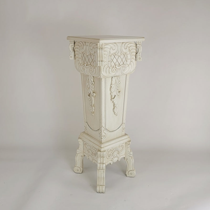 Southern Cottage Pedestal White-zoom-