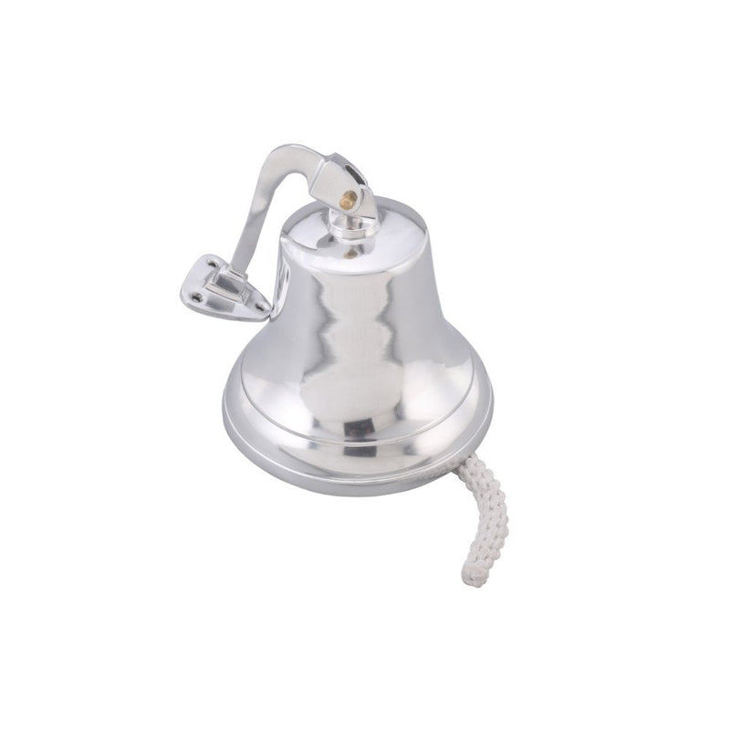 Classic Style Decorative Aluminum Bell With Wall Bracket Silver-zoom-