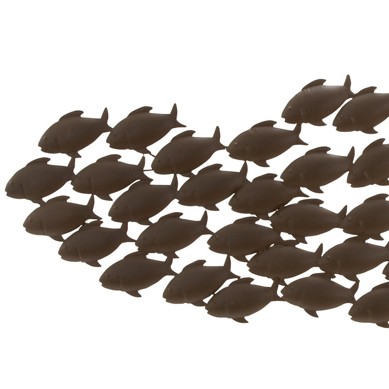 Attractive Metal Fish Wall Decor In Bronze-zoom-