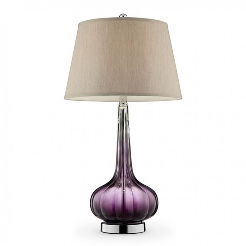 FAY Contemporary Berry Glass Table Lamp Purple-zoom-