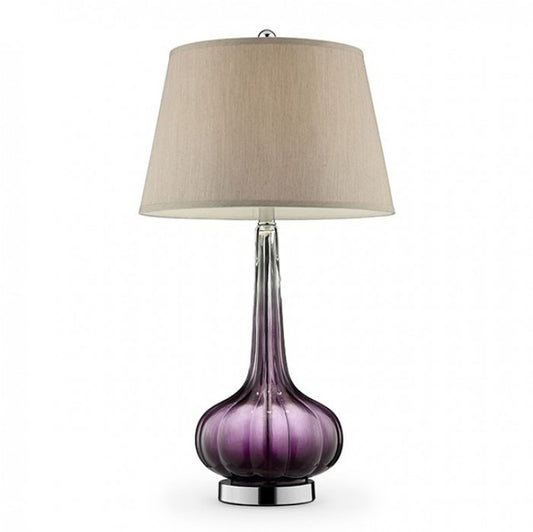 FAY Contemporary Berry Glass Table Lamp Purple