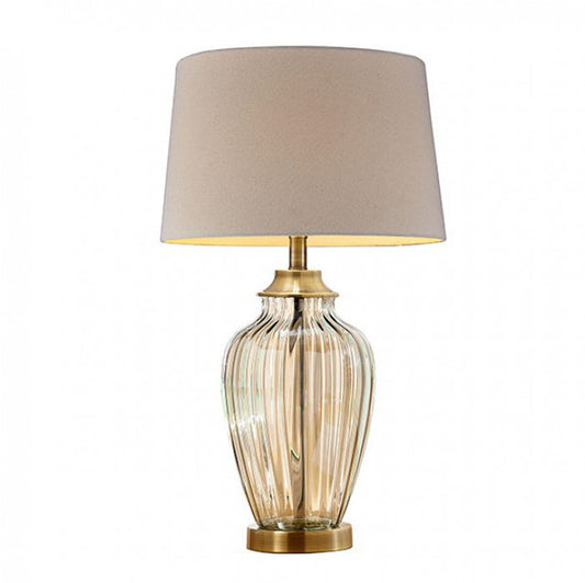 LEE Contemporary Golden Glass Table Lamp Translucent