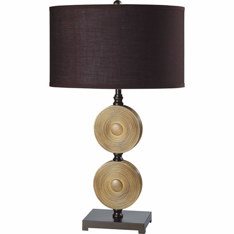 Suzy Traditional Table Lamp in Light Carmel and Espresso-zoom-