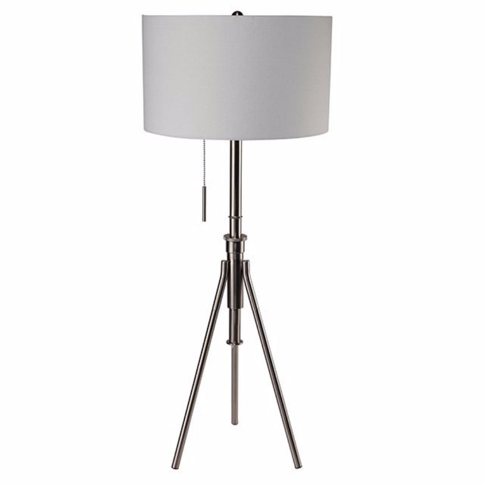 Zaya Contemporary Style Floor Lamp Brushed Steel