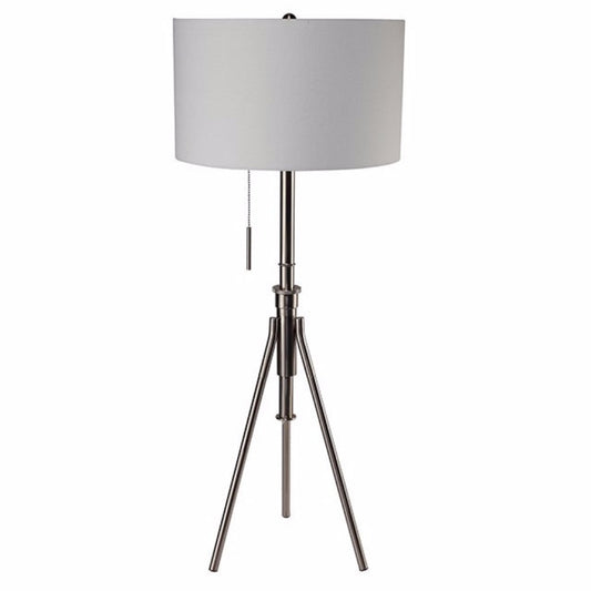 Zaya Contemporary Style Floor Lamp Brushed Steel
