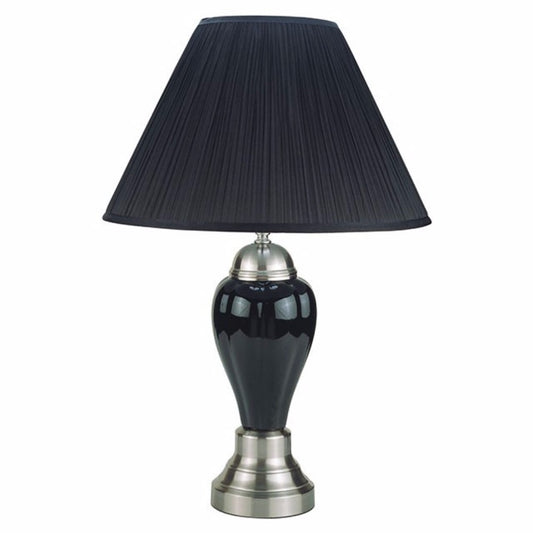 Niki Traditional Style Table Lamp Set of 6 Black