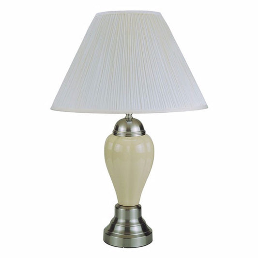 Niki Traditional Style Table Lamp Set of 6 Ivory