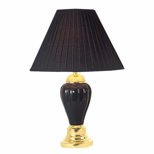 Traditional Style Table Lamp Set of 6 Black