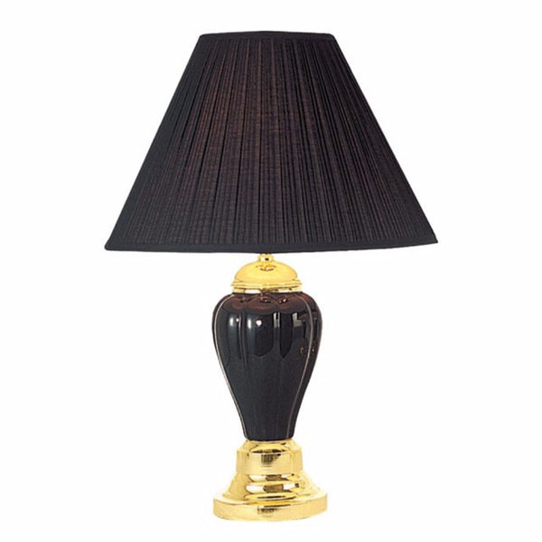 Traditional Style Table Lamp Set of 6 Black