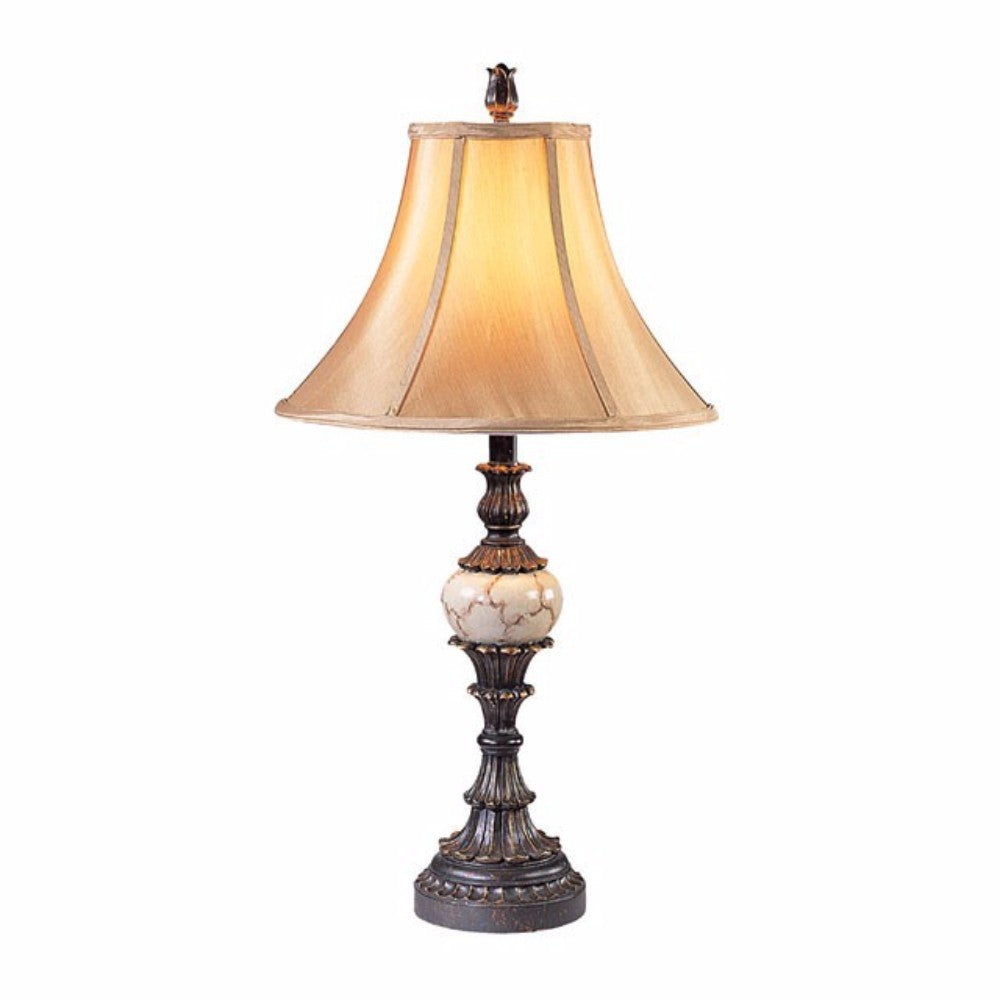 Rosalie Traditional Design Table Lamp Set of two Antique Black-zoom-1