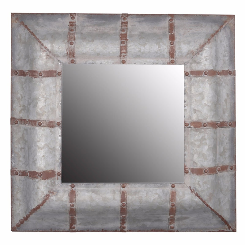 Unadorned Rustic Framed Baldwin Mirror-zoom-