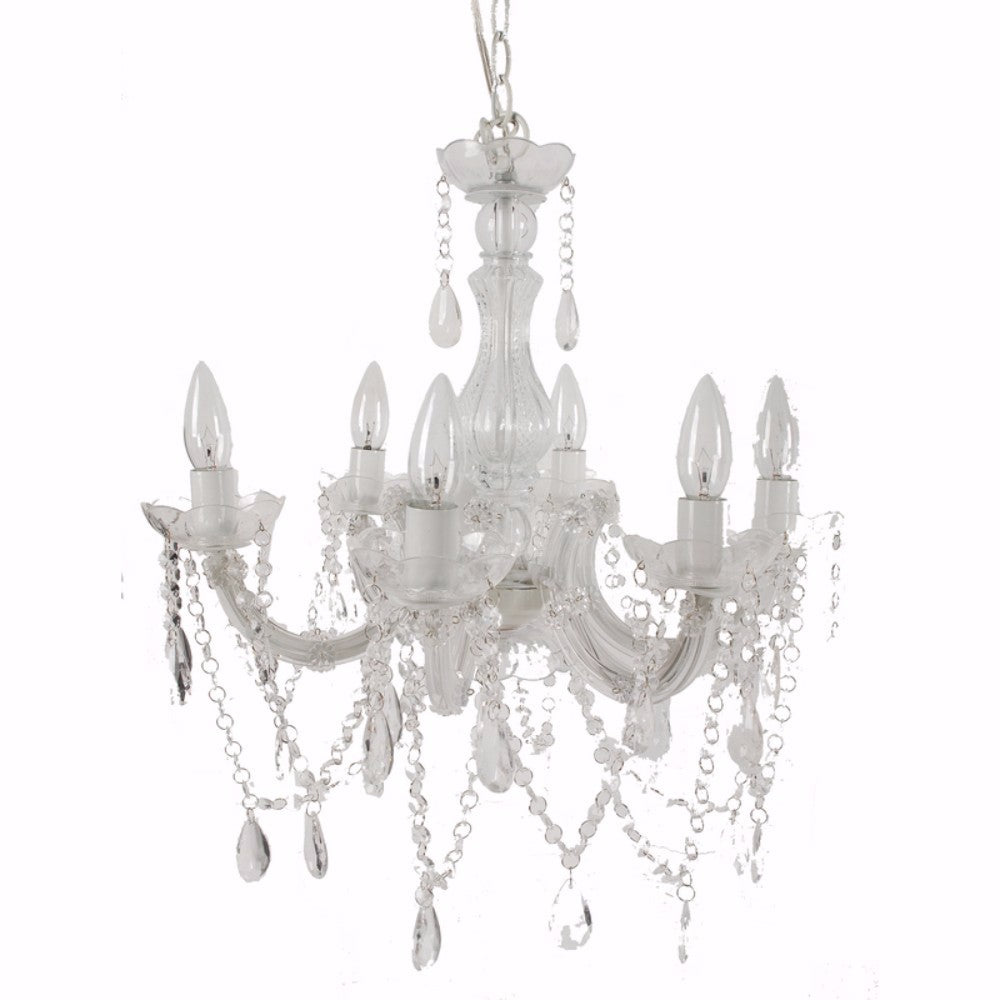 Alluringly Captive Winter Blanche Beaded Chandelier-zoom-1