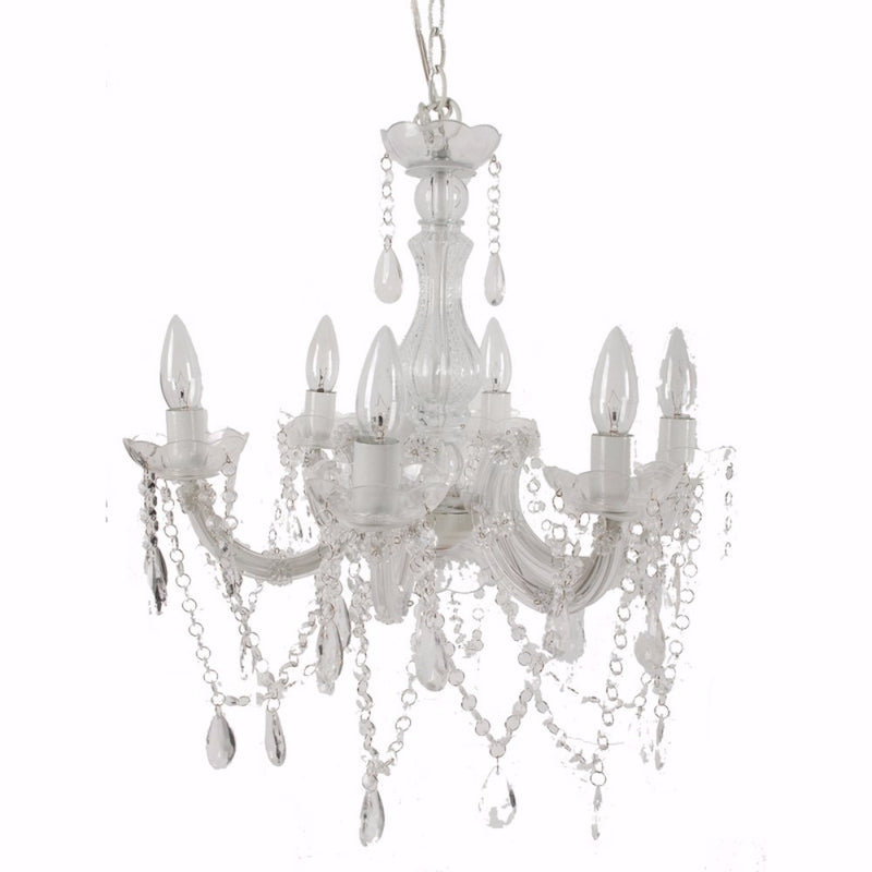 Alluringly Captive Winter Blanche Beaded Chandelier-zoom-