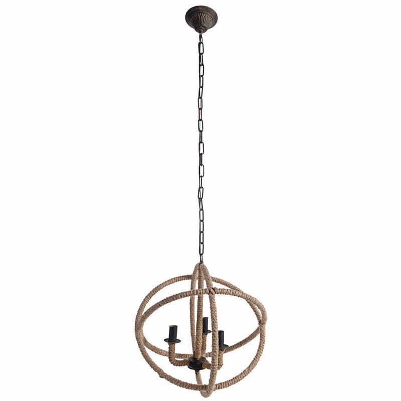 Impressive Cade 3 Light Roped Chandelier-zoom-