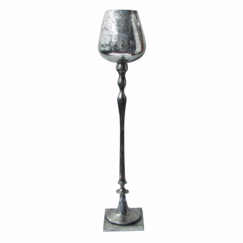 Stylishly Designed Keavy Aluminum Candle Holder-zoom-
