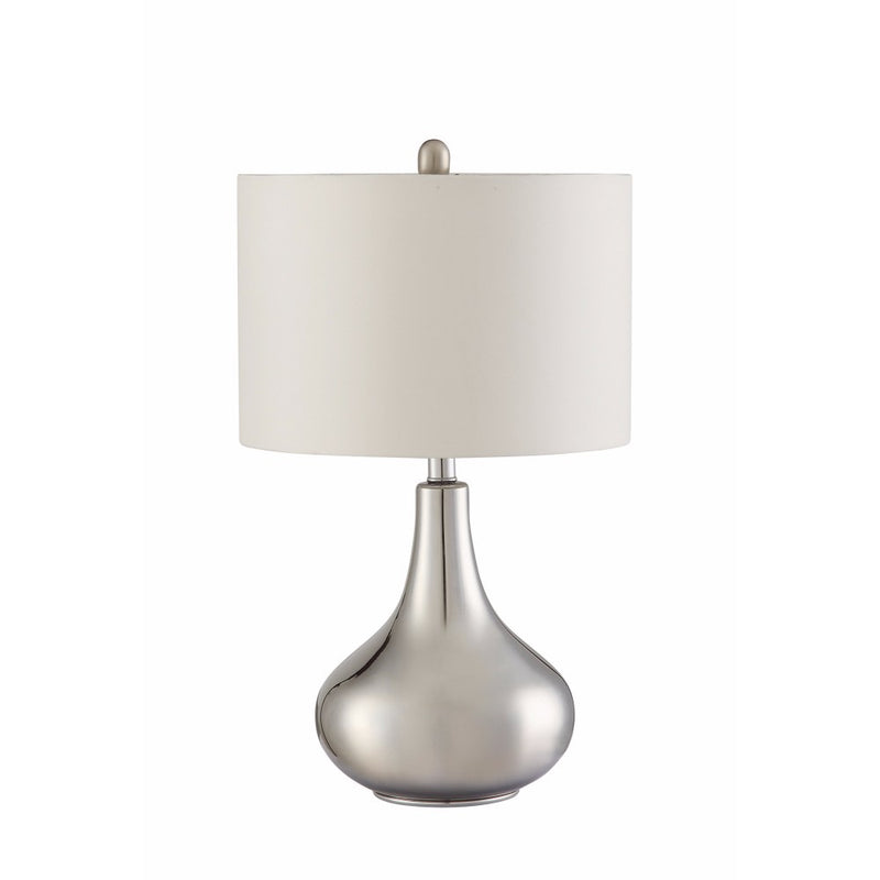 Sophisticated Teardrop Glass Table Lamp White And Clear-zoom-