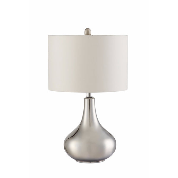 Sophisticated Teardrop Glass Table Lamp White And Clear